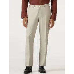 Blackberrys Men Textured Slim Fit Formal Trousers-picture-35