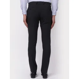 Blackberrys Men Textured Slim Fit Trousers image 4