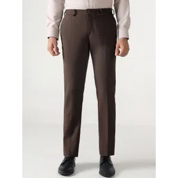 Blackberrys Men Urban Slim Slim Fit Mid-Rise Formal Trousers-picture-10