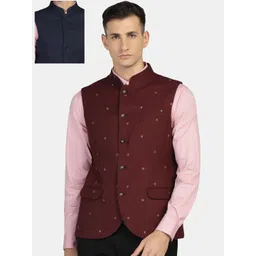 Blackberrys Men Woven Reversible Nehru Jacket-picture-27