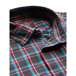Blackberrys Pure Cotton Slim Fit Checked Shirt image 2