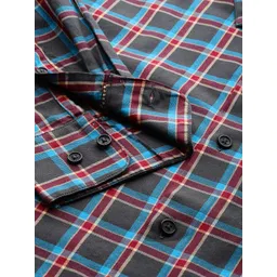 Blackberrys Pure Cotton Slim Fit Checked Shirt image 3