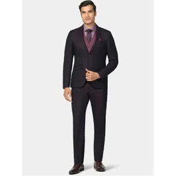 Blackberrys Self Design 3 Piece Slim Fit Party Suits-picture-31