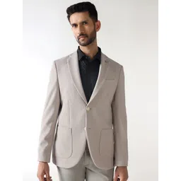 Blackberrys Self-Design Slim Fit Single Breasted Blazer-picture-13