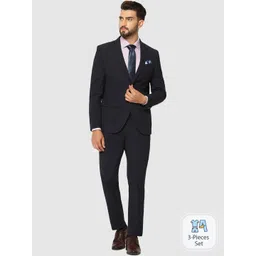 Blackberrys Self Design Slim-Fit Two-Piece Formal Suit-picture-28