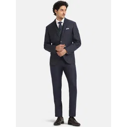 Blackberrys Striped Slim-Fit Single Breasted Three-Piece Suits-picture-25