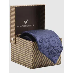 Blackberrys Woven Design Pure Silk Broad Tie-picture-15