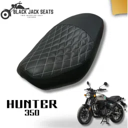 blackjackseats Hunter 350 Premium Diamond cut seat cover for Hunter 350 Single Bike Seat Cover For Royal Enfield Twin spark-picture-11