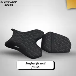 blackjackseats Premium Diamond Cut Seat Cover for R15 Version 4 / M – Stylish & Durable Split Bike Seat Cover For Yamaha R15 image 3