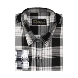 BLACKLILLY Men Standard Slim Fit Tartan Checks Checked Casual Shirt-picture-28