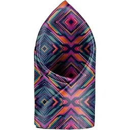 blacksmith Neon Nights Printed Pocket Square for Men-picture-56