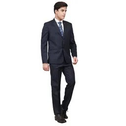 blackzed Men Single Breasted Solid Suit-picture-11
