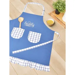 BLANC9 Blue & White Embroidered Pure Cotton Aprons-picture-14