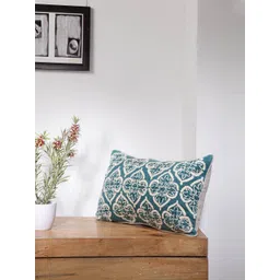 BLANC9 Blue Embroidered Cushion Cover-picture-39