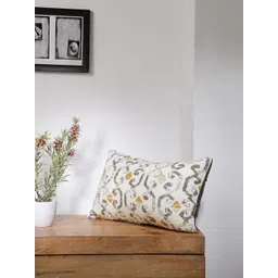 BLANC9 Off-White Single Embroidered Rectangle Cushion Cover-picture-19