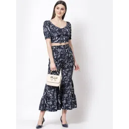 BLANC9 Women Floral Printed Top and Sharara Co-Ords-picture-39