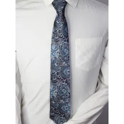 BLAQHORSE Men Printed Tie & Pocket Square Accessory Gift Set image 3