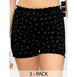 BLAZON Women Cotton Pack Of 3 Printed Lounge Shorts-picture-19
