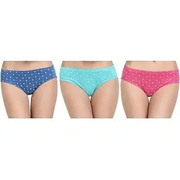 blazon Women's Mid Rise Hipster Soft Skin (Inner-Elastic) Panty | Printed | Combo Pack of 3 | Colour Base | Available Sizes: S, M, L, XL, 2XL, 3XL, 4XL, 5XL-picture-28
