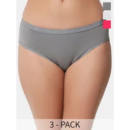 BLEEDING HEART Pack Of 3 4 Way Stretch Bikini Briefs-picture-38