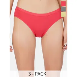 BLEEDING HEART Pack Of 3 4 Way Stretch Bikini Briefs-picture-37