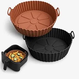 Blencci Premium Silicone Air Fryer Liner Tray – Reusable Silicone Basket, Bowl & Mould for Air Fryer Accessories. Oven, Baking Tray, Paper Sheets & Utensil Basket-picture-15