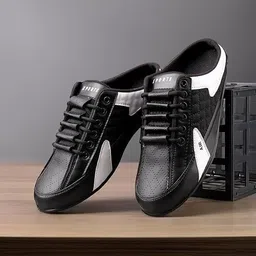 blenko Half Back Open Backless Footwear, Lace Up Outdoor Casual Sneakers For Men-picture-29