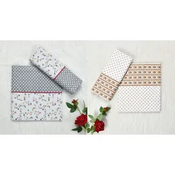 blenzza deco 200 TC Cotton Single Printed Flat Bedsheet-picture-14