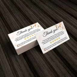 blenzza deco Thank You Cards for Returns, Ratings, Gifts Reviews All Occasions Business Card-picture-0