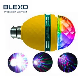 blexo Rotating Crystal Magic Light Night Lamp- Party/Home Decoration Multi Color LED Single Disco Ball-picture-15