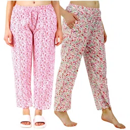 bliez Pack of 2 Daily wear, Pure Cotton Long Lasting Elegant pajama Women Pyjama-picture-10