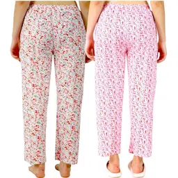 bliez Pack of 2 Daily wear, Pure Cotton Long Lasting Elegant pajama Women Pyjama image 2