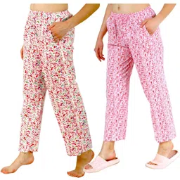 bliez Pack of 2 Daily wear, Pure Cotton Long Lasting Elegant pajama Women Pyjama image 3