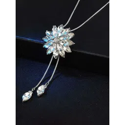 Bling Queen Stainless Steel Stone-Studded Minimal Necklace-picture-41