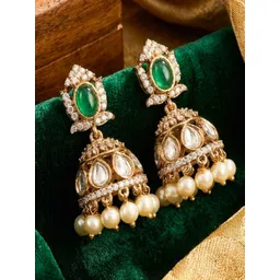 BlingNation Geometric Jhumkas Earrings-picture-19