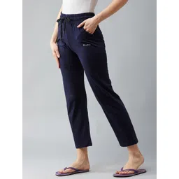 blinkin Women Solid Blue Track Pants-picture-19