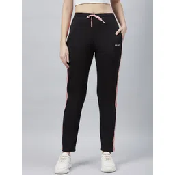 blinkin Women Striped Black Track Pants-picture-28