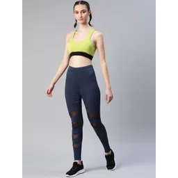 blinkin Self Design Women Blue Tights image 4