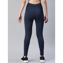 blinkin Self Design Women Blue Tights image 2