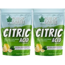 Bliss of Earth Citric Acid 100% Pure Food Grade Lemon Crystals Anhydrous Citric Acid Powder For Food Bath 2x453gm-image-20