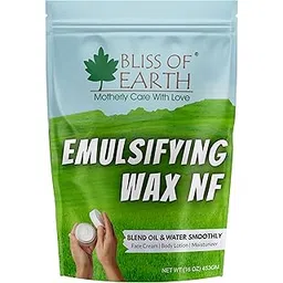 Bliss of Earth Emulsifying Wax NF Cosmetic Grade Wax Best for Thickening Soap, Lotion, Body Moisturizer & DIY Products 453gm-picture-30