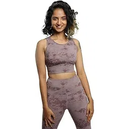 blissclub Active Tie-Dye Sports Bra | Wide Underband | Non-Digging Straps | Removable Cups-picture-24