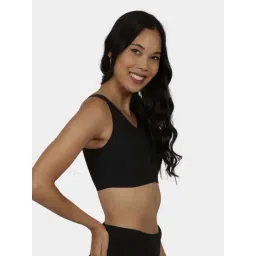 BlissClub Black Plain Full Coverage Bra-picture-45