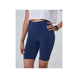 blissclub Bliss Club Women Navy Blue The Ultimate Cycling Shorts with 2 Pockets-picture-14