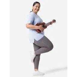 BlissClub Light Blue At-Ease Cotton Knit Top-picture-22