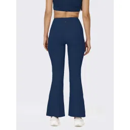 Blissclub Navy Blue Blended Regular Fit Trouser image 2