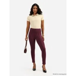 Blissclub Purple Blended Regular Fit Pant-picture-15