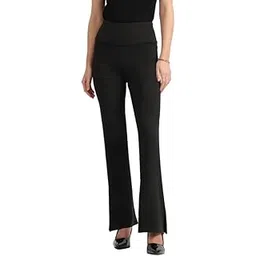 blissclub Ultimate Slit Flare Pants - Lite | Stylish Slits | Stretchy | Comfortable | Back Pocket-picture-28