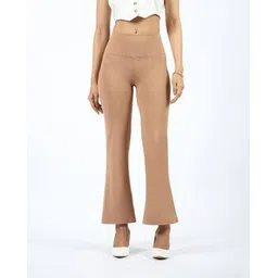 blissclub Women Boot Fit Flat-Front Pants-picture-16