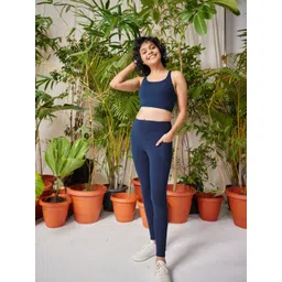 Blissclub Women Navy Super Stretchy & High Waisted The Ultimate Leggings-picture-32